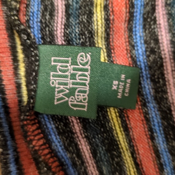 Wild Fable Striped Crop Top Sweater - Picture 2 of 4